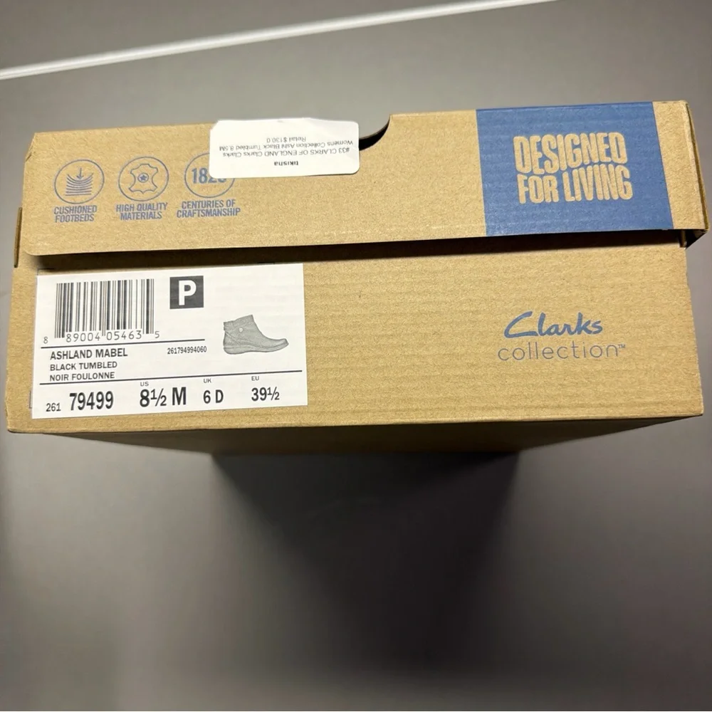 Clarks‎ Ashland Mabel Women's Boot Sz 8.5 Brand New With Box